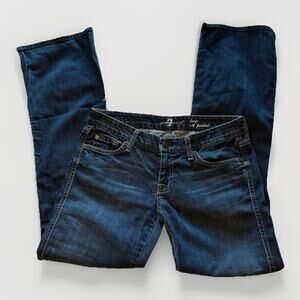 7 For All Mankind A-Pocket Bootcut Jeans Dark Wash Size 28